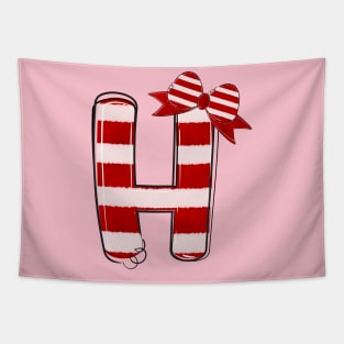 Letter H (Christmas Alphabet) Tapestry