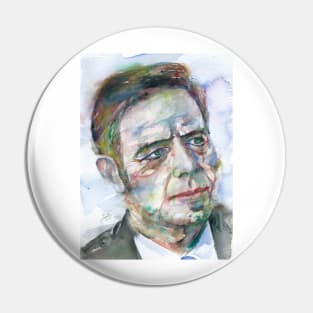 ALAN WATTS watercolor portrait .9 Pin