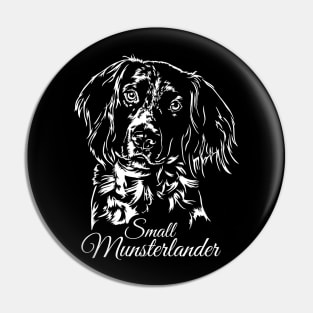Small Munsterlander dog lover portrait Pin