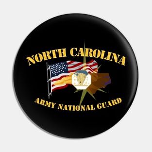 North Carolina - ARNG w Flag Pin
