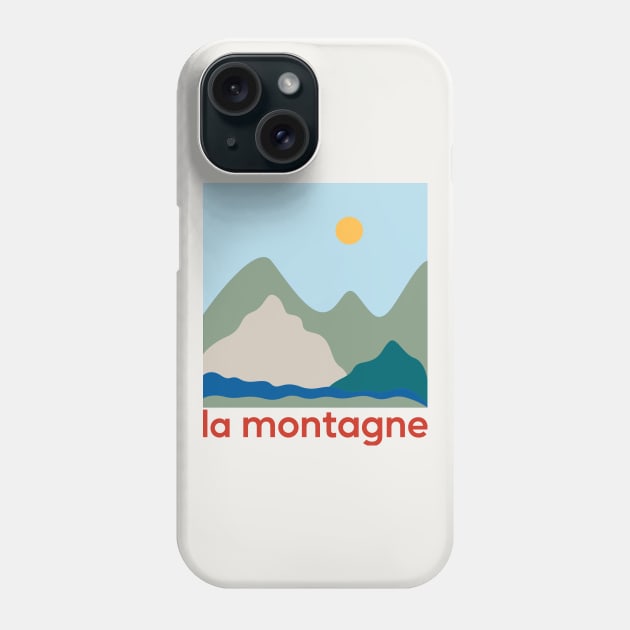 La Montagne - Mountains Phone Case by Belcordi