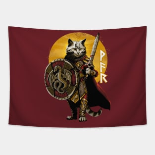 Cat of War Tapestry