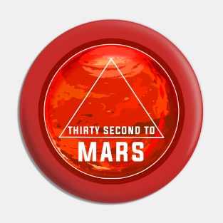 Red second mars Pin