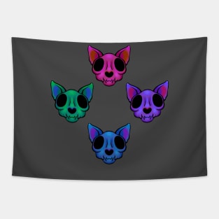 Skull Kittens Tapestry