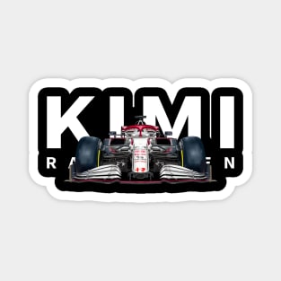 Vintage Kimi Raikkonen No 7 Sport Car Racing Magnet