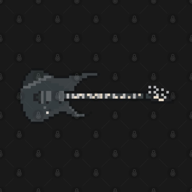 Pixel Black Ape-X 7-String Guitar by gkillerb