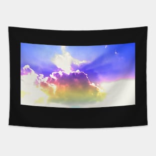 Colorful Sunny Cloudu Sky Tapestry