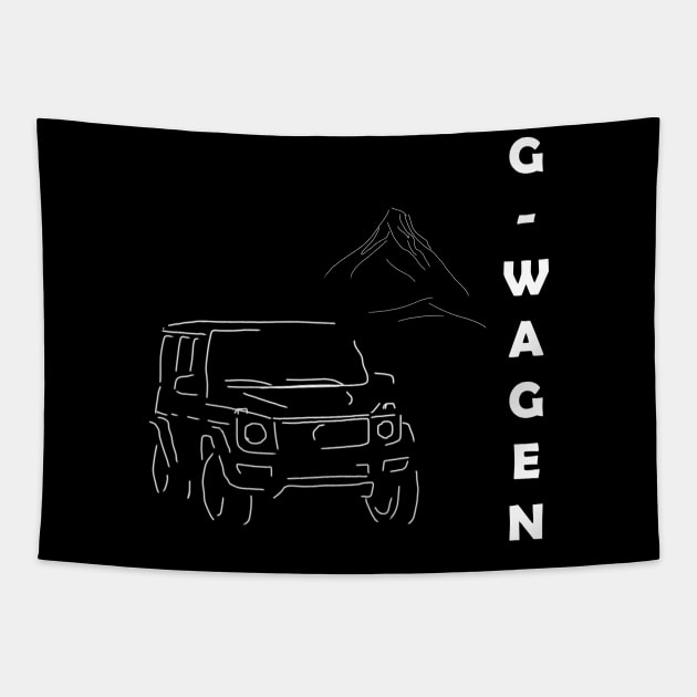 Mercedes G-Wagen Design - King off road Tapestry by WOS