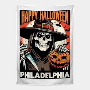 Philadelphia Halloween Tapestry