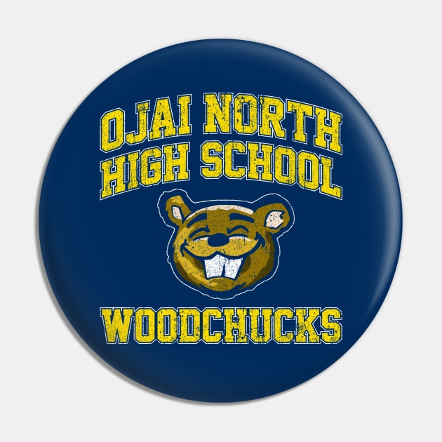 Ojai North High School Woodchucks Pin by huckblade