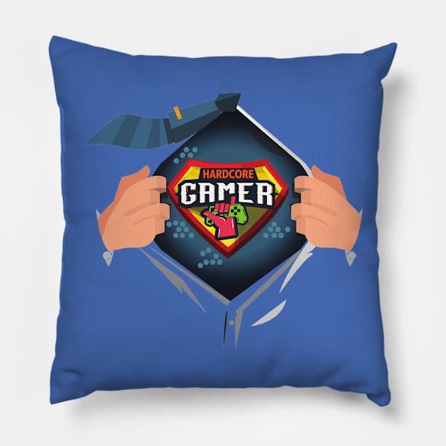 Super Gamer Pillow by G4M3RS