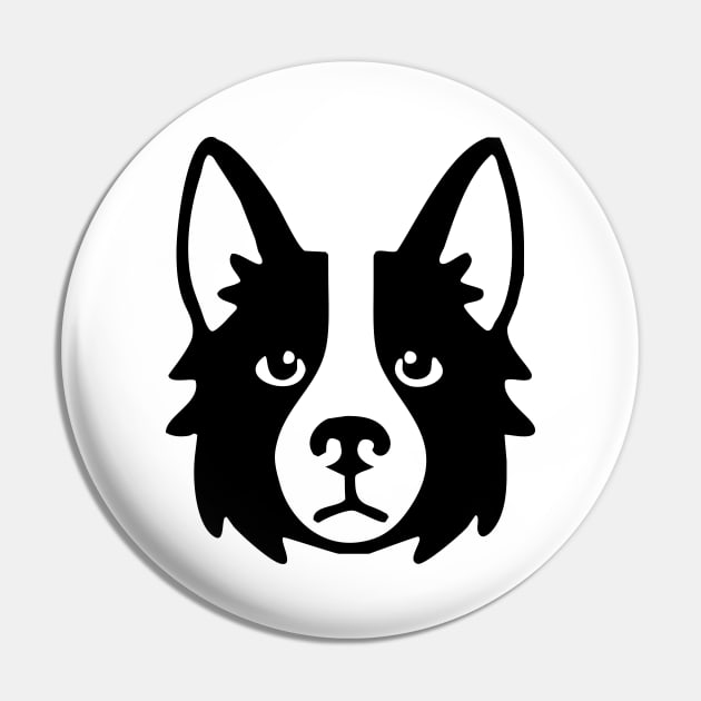 Border Collie Pin by Azul