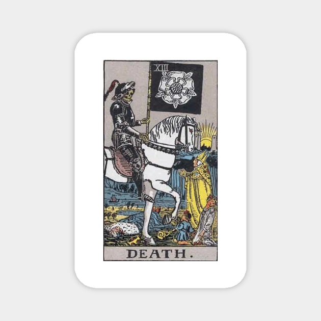 Death, Raider Waite Tarot, Divination Tarot Magnet by snowshade