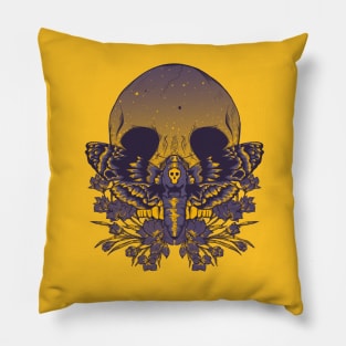 Purple Death Moth Pillow