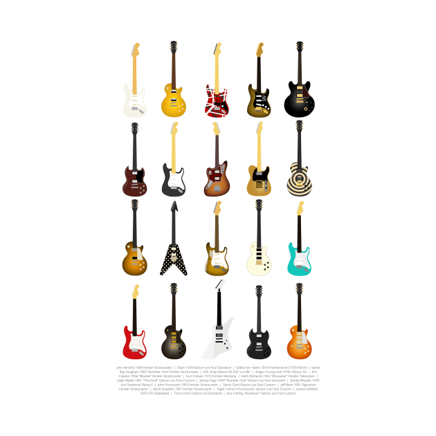 Guitar Collection (with Key) by d13design