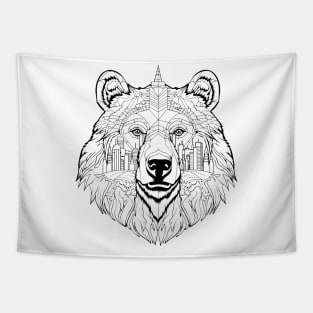 Grizzly Bear Animal Freedom World Wildlife Wonder Vector Graphic Tapestry