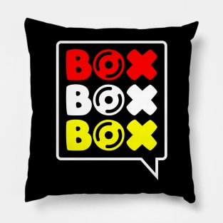 Box Box Box F1 Tyre Compound V3 Design Pillow