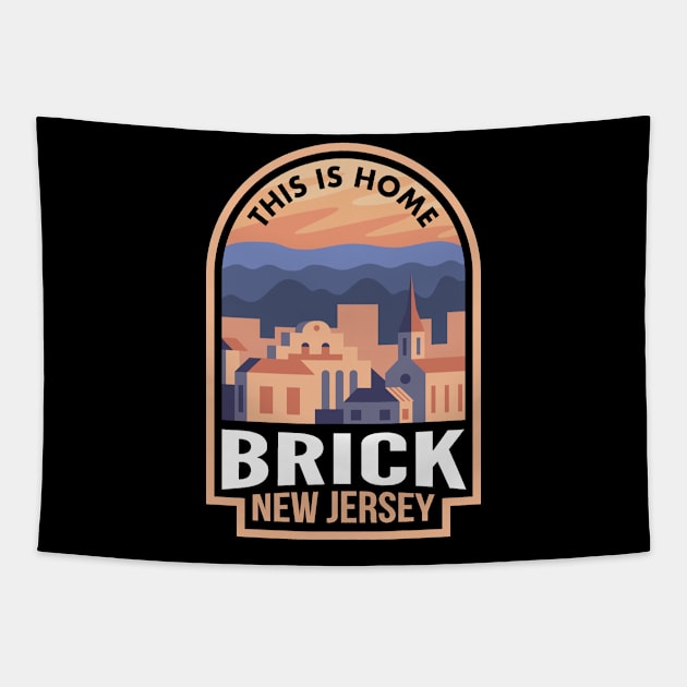 Downtown Brick New Jersey This is Home Tapestry by HalpinDesign