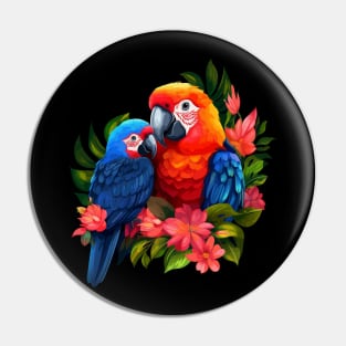 Macaw Mothers Day Pin