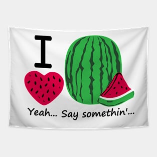 I Lubba Watermelon Third Culture Series Tapestry