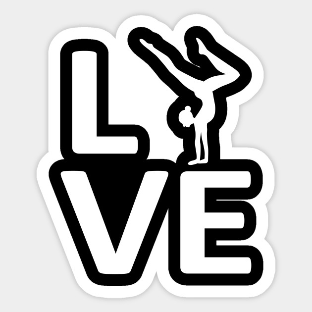 Love Gymnastics Gift Ideas Gymnast Gifts For Girl Gymnastics Gift Sticker Teepublic