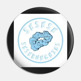 SKSKSK Scrunchie Sticker VSCOGRL Visco Girl Blue Pastel Gifts for Girls Pin