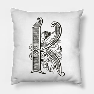 Monogram K Pillow