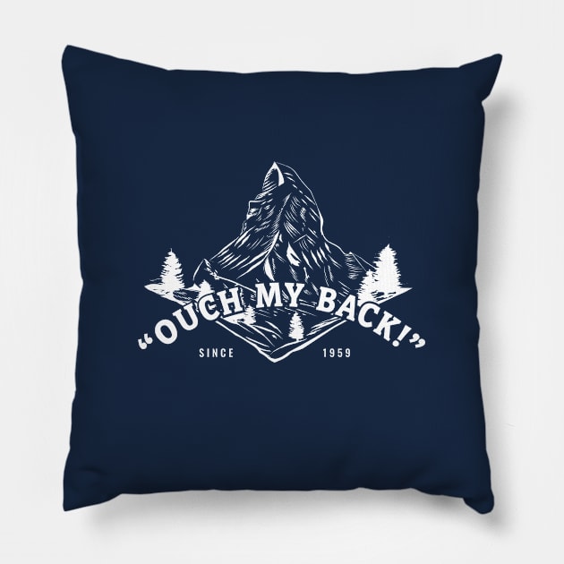 Ouch, My Back! Pillow by Heyday Threads