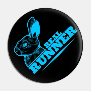Real runner funny bunny for running days. Pin