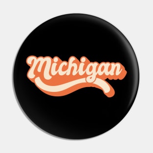 Michigan Retro Pin