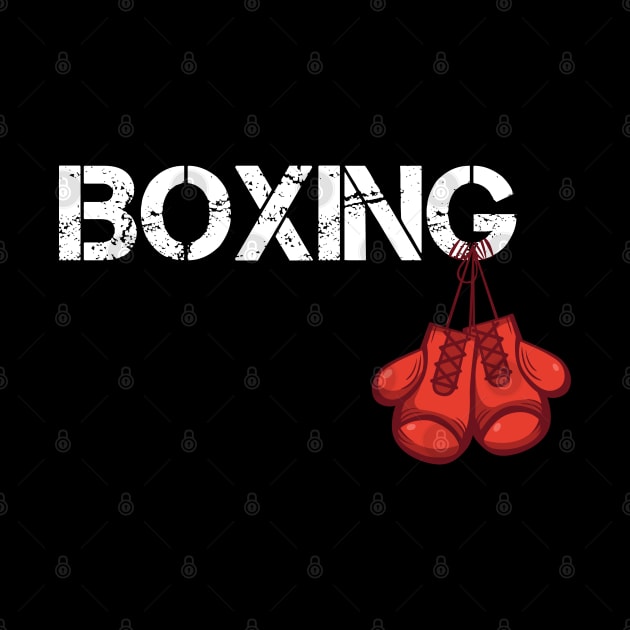 Boxing hanging gloves gift for boxer by Shirtbubble