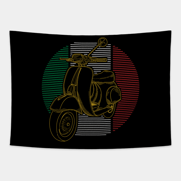 Italian Scooter Tapestry by snewen