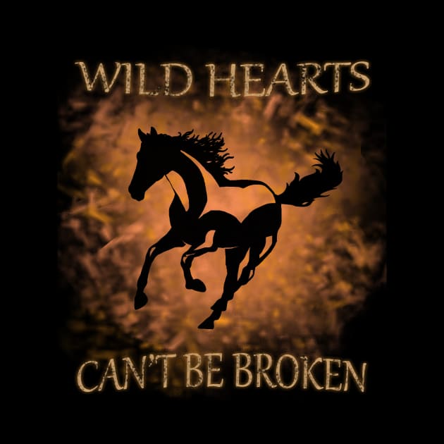 Wild Hearts Can't Be Broken Free Spirit Beautiful Horse Quote by Whimsical Splendours