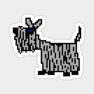 Pixelart Shaggy Dog Magnet