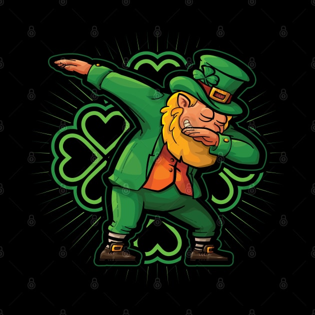 Dabbing Leprechaun Funny Dab St Patricks Day by aneisha