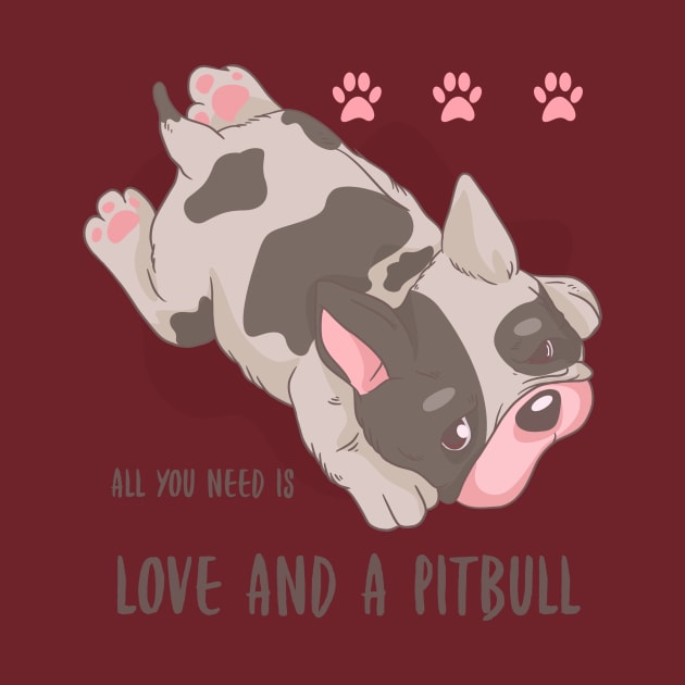 Happiness is being loved by a pit bull by Your_wardrobe