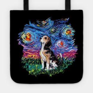 Beagle Night with border Tote