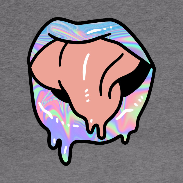 Rainbow Paint Drip Lips Lips Hoodie Teepublic