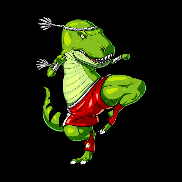 Muay Thai T-Rex Dinosaur by underheaven