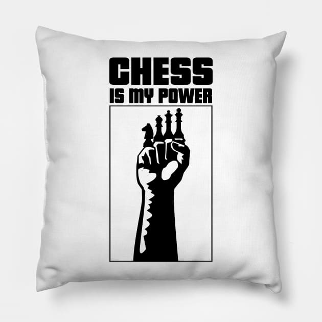 Chess Is My Power Pillow by evergreen_brand