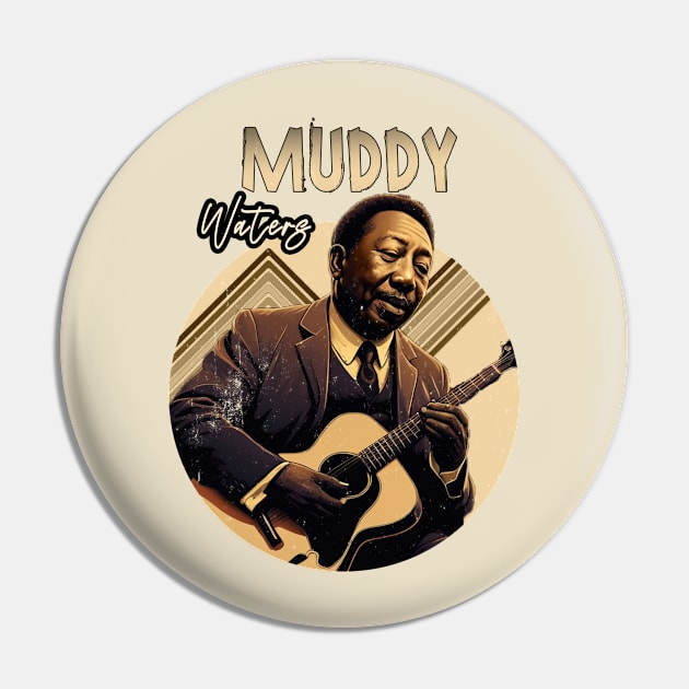 Muddy - Blues Icon Pin by Moulezitouna