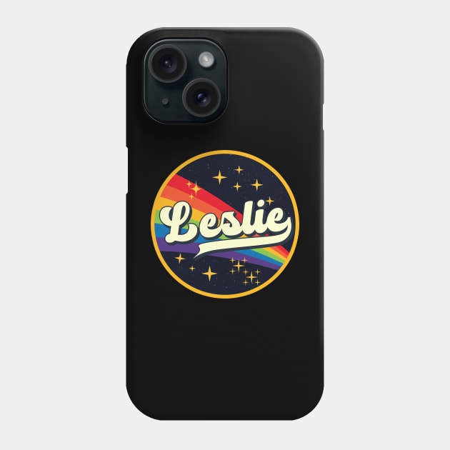 Leslie // Rainbow In Space Vintage Style Phone Case by LMW Art