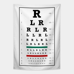 Drummers Eye Chart Tapestry