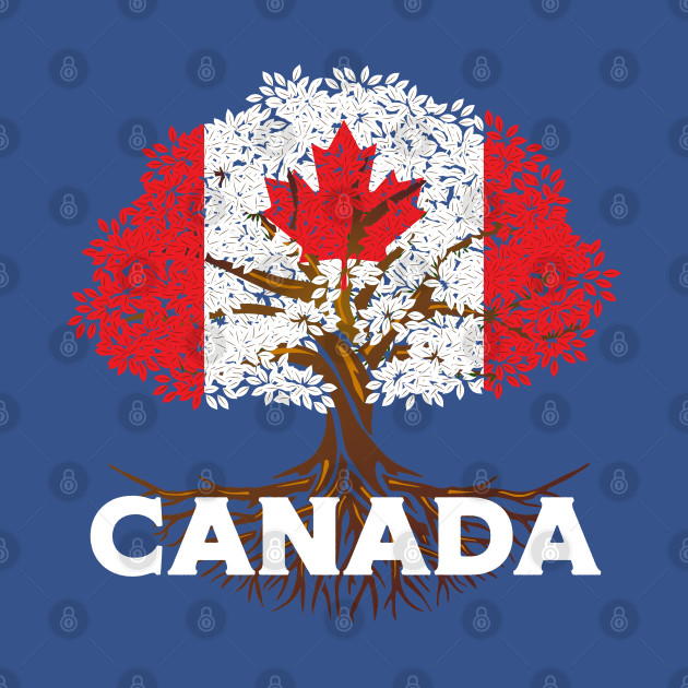 Discover Canada Flag Tree - Canada Flag - T-Shirt