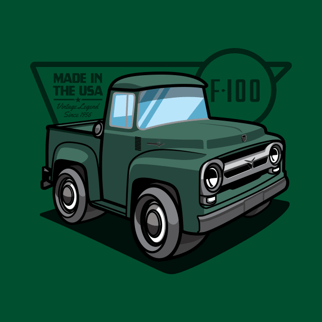 Meadow Green F100 - 1956 by jepegdesign