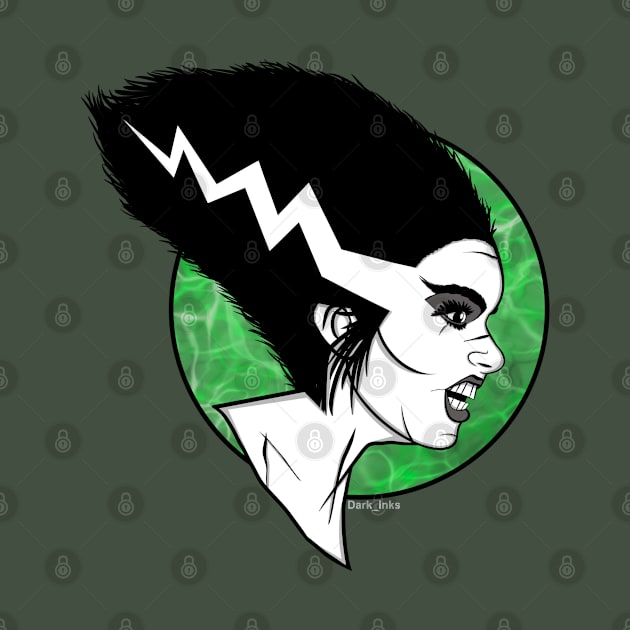 The Bride of Frankenstein by Dark_Inks