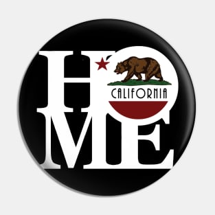 HOME California (white Ink) Pin