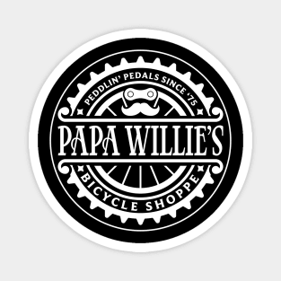 Papa Willie's Bicycle Shoppe Magnet