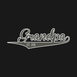 New Grandpa Established 2018 T-Shirt