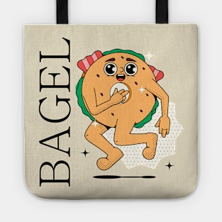 Hand Drawn Bagel Fun Tote